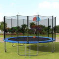 15& Round Trampoline with Safety Enclosure, Basketball Hoop and Ladder C5367