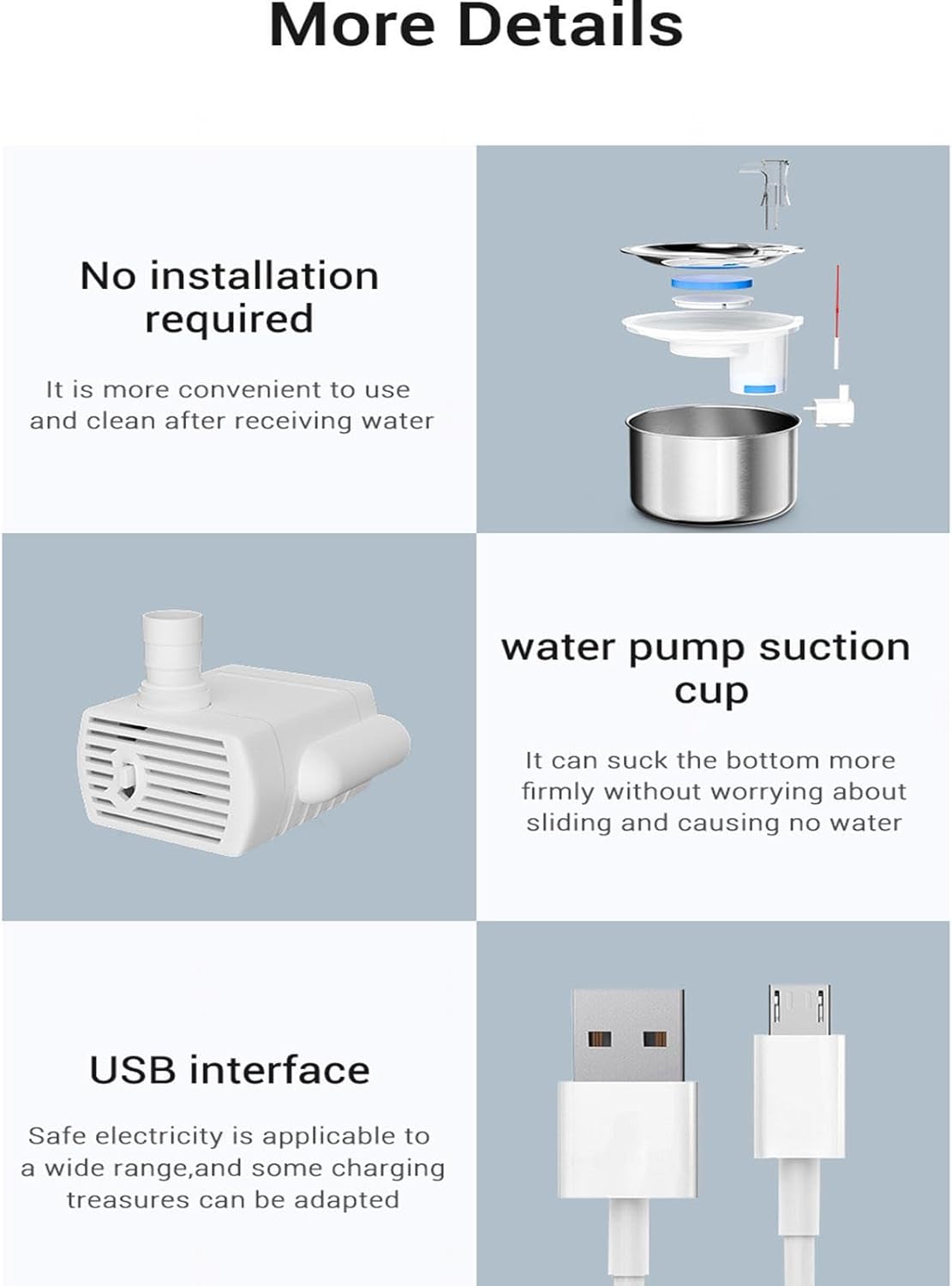 2L/67OZ 304 Stainless Steel Automatic Water Fountain H498