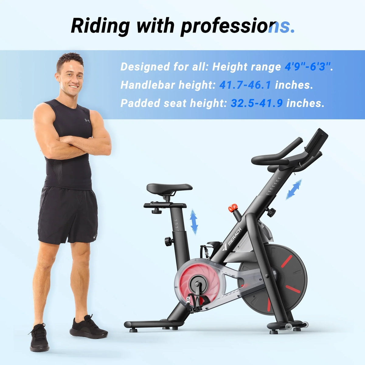 Stationary Exercise Bike Magnetic Bluetooth G138269