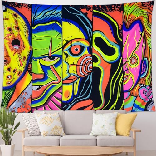 Blacklight UV Reactive Glow in The Dark Tapestry 70" x 90" A608180
