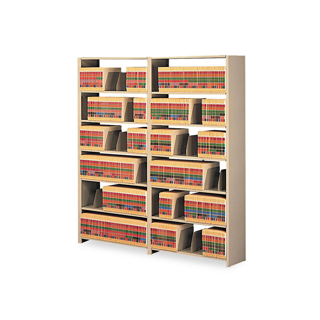 Steel Seven-Shelf Closed Starter Set 48W x 12D x 88H Sand Z992