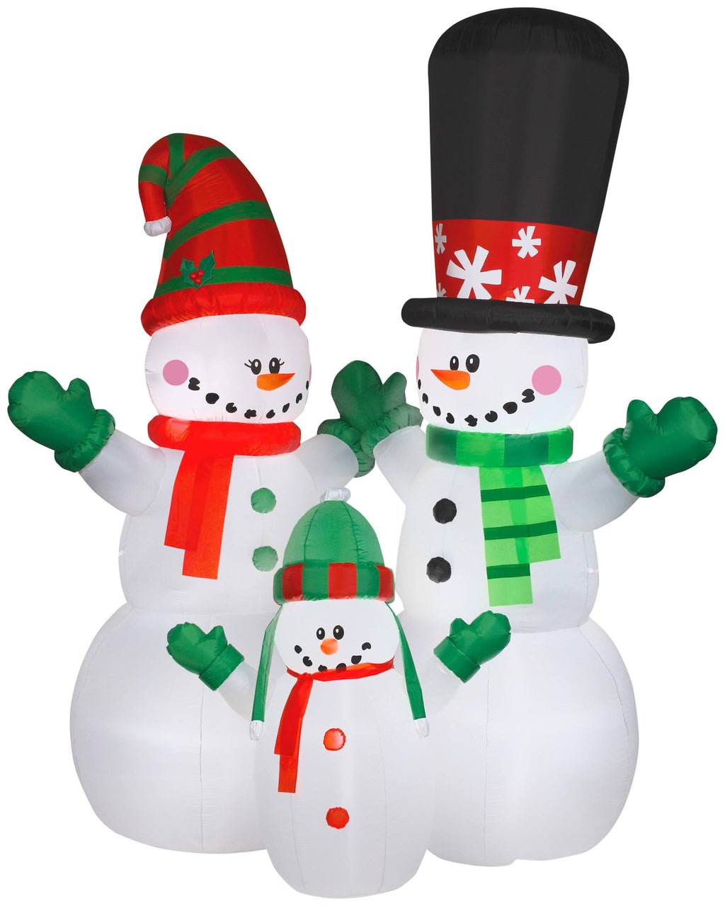 Airblown Snowman and Family Scene Christmas Inflatable U52020