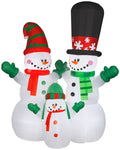 Airblown Snowman and Family Scene Christmas Inflatable U52020