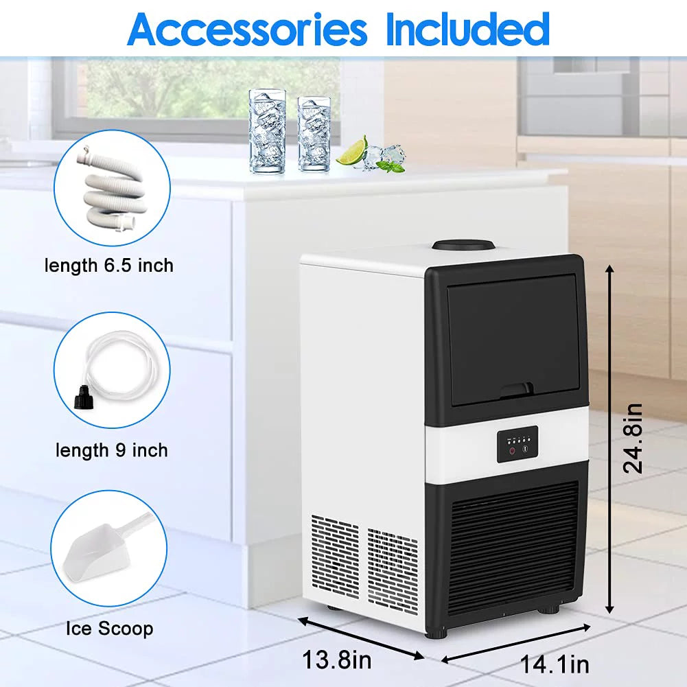 100 lbs Stainless Steel Commercial Ice Machine Y554