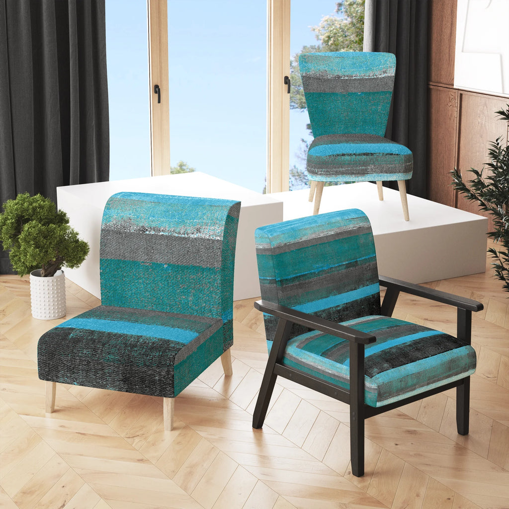 Upholstered Modern Accent Chair and Arm Chair N50228