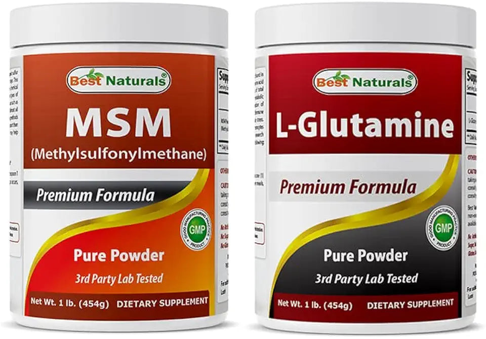 MSM Powder & L-Glutamine Pure Powder 1 LB W67225