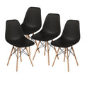 Black Plastic Dining Chair X8334
