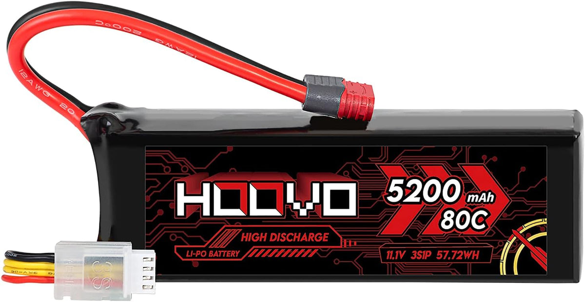 3S 11.1V 80C 5200mAh LiPo Battery with Deans T Plug 2 Packs Q85812