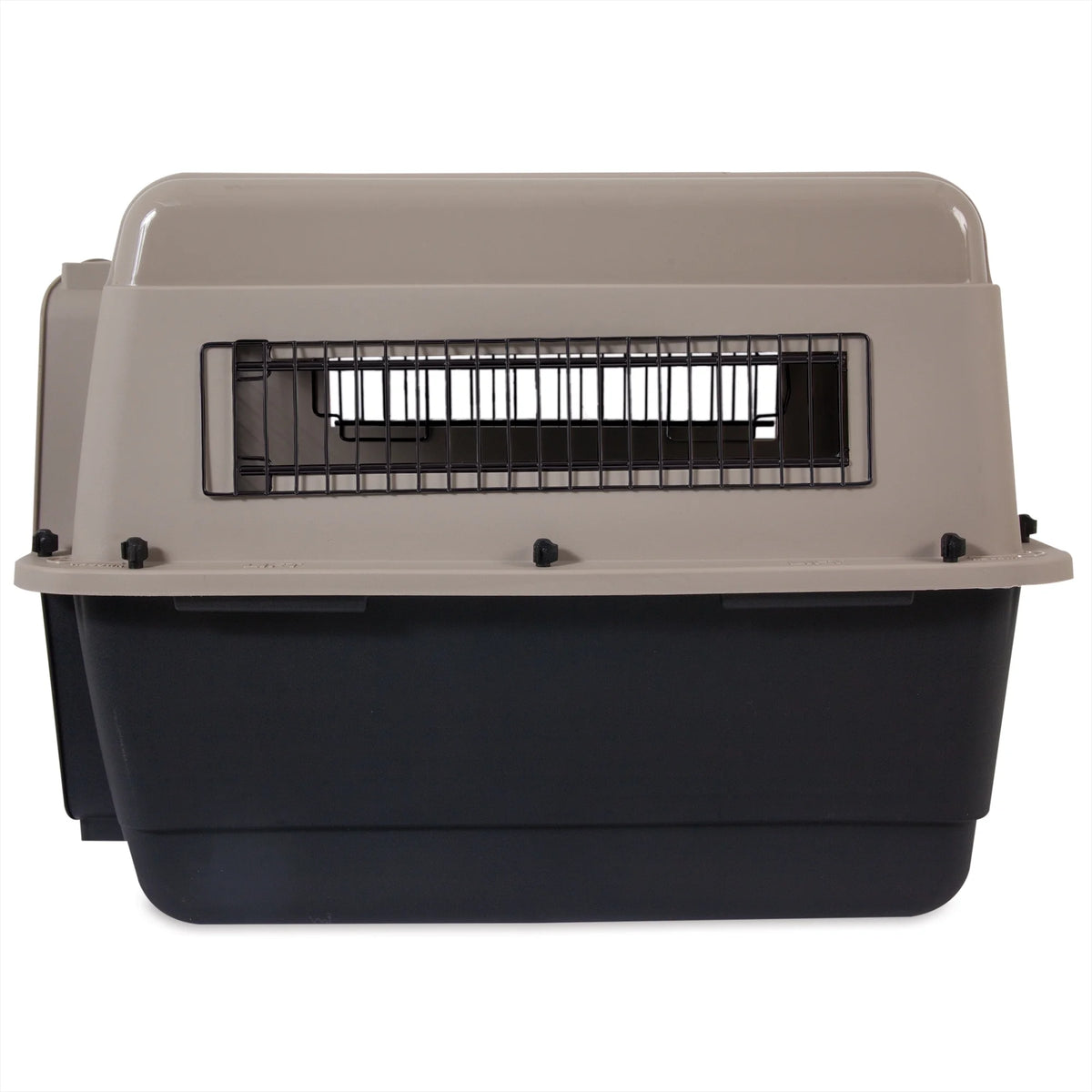 Plastic Travel Dog Kennel 28" Taupe/Black P9655