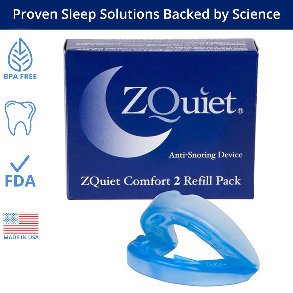 Comfort Size #2 Anti-Snoring Mouthpiece (Clear) F796
