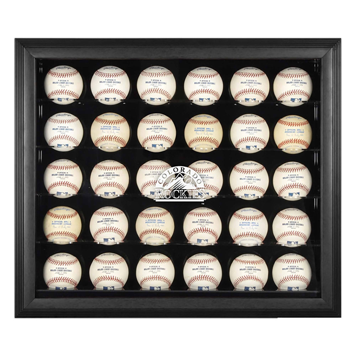 Black Framed 30-Ball Display Case J401550