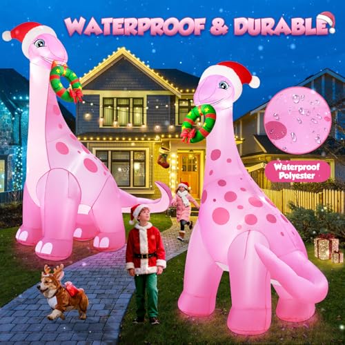 12FT Giant Christmas Inflatables Snowman with 3-Color LED Lights I34415