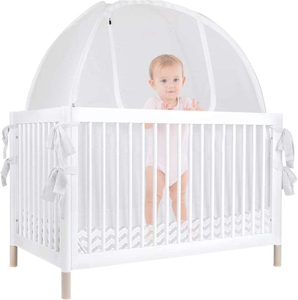 Baby Safety Crib Tent Mosquito Net See Through Mesh Pop-up Canopy Cover G865