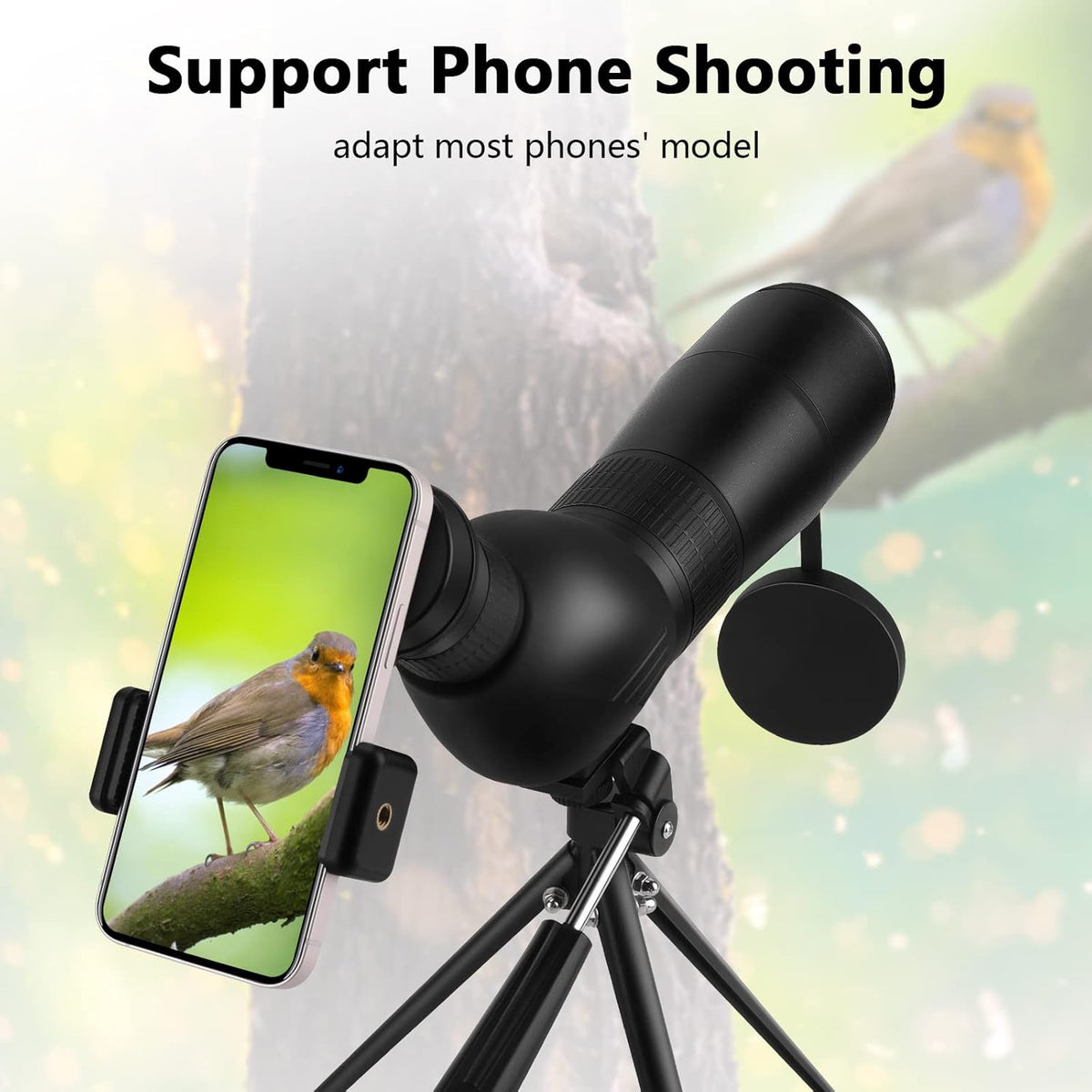 20-60x60mm Zoom Spotting Scope with Tripod V19625