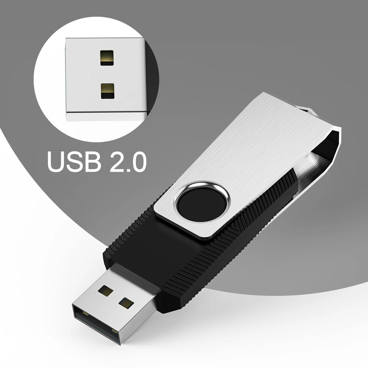 10PCS 128MB USB 2.0 Flash Drive Black N1091