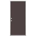 36 in. x 80 in. Flush Right-Hand Inswing Painted Steel Prehung Exterior Door H949996