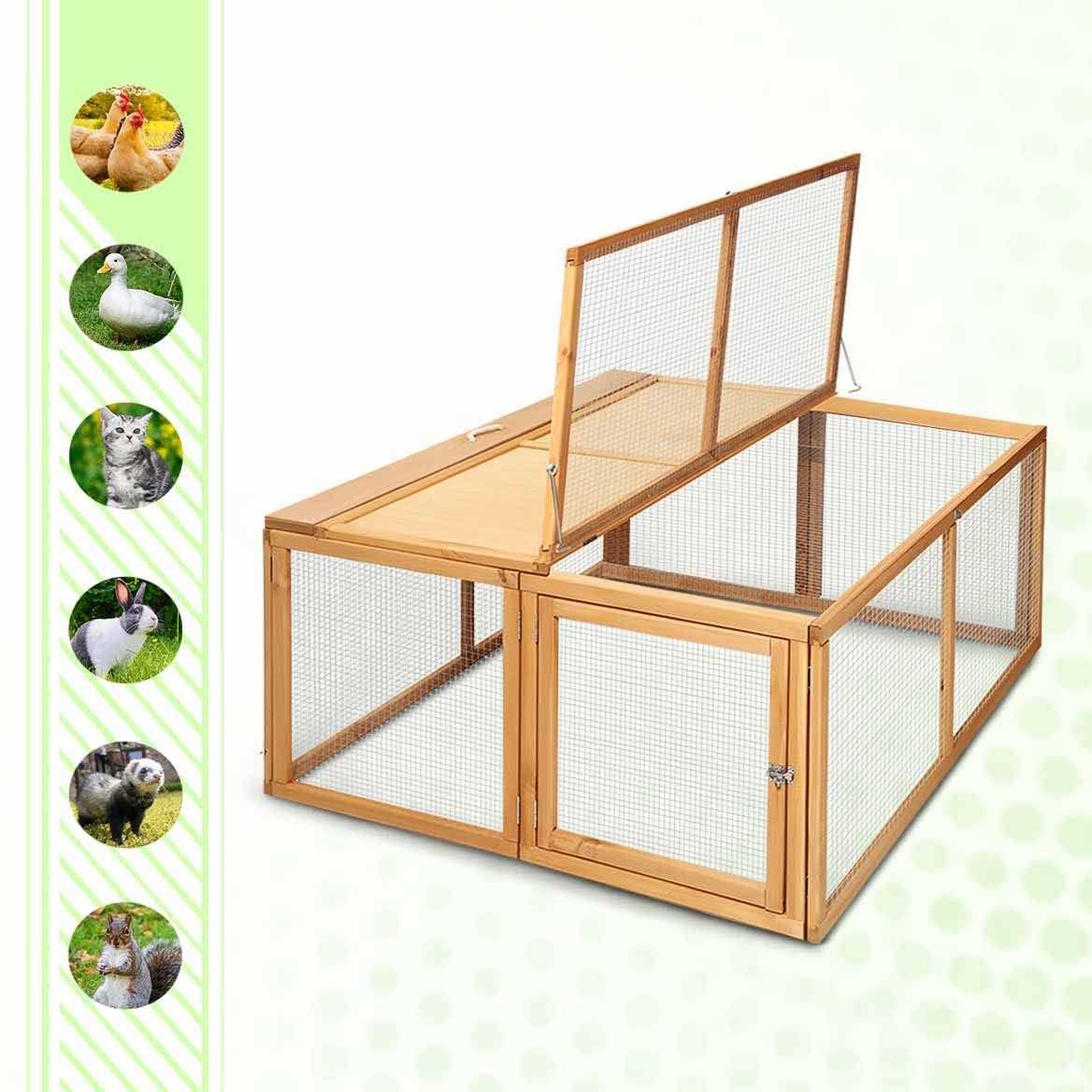 Wooden Small Animal Cage I4416