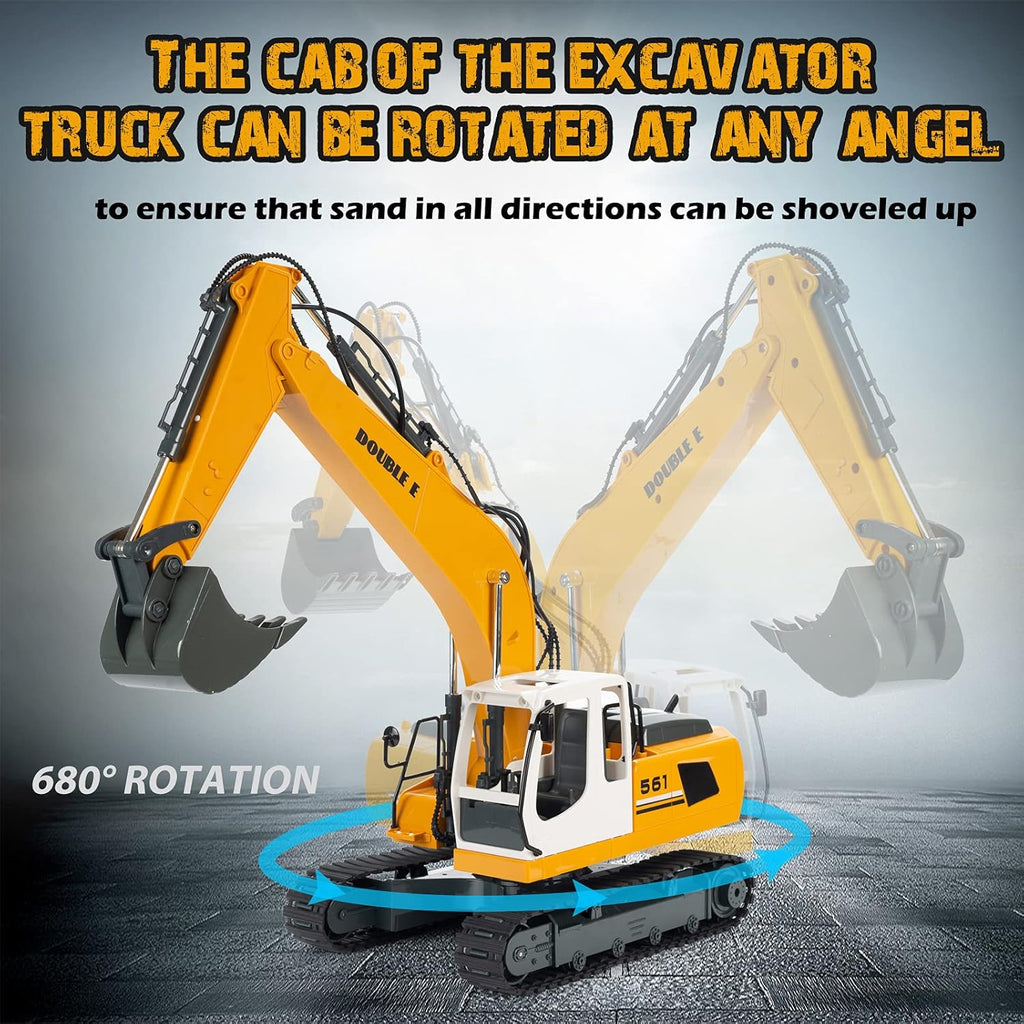 17 Channel 3 in 1 RC Excavator Toy with Working Lights O512