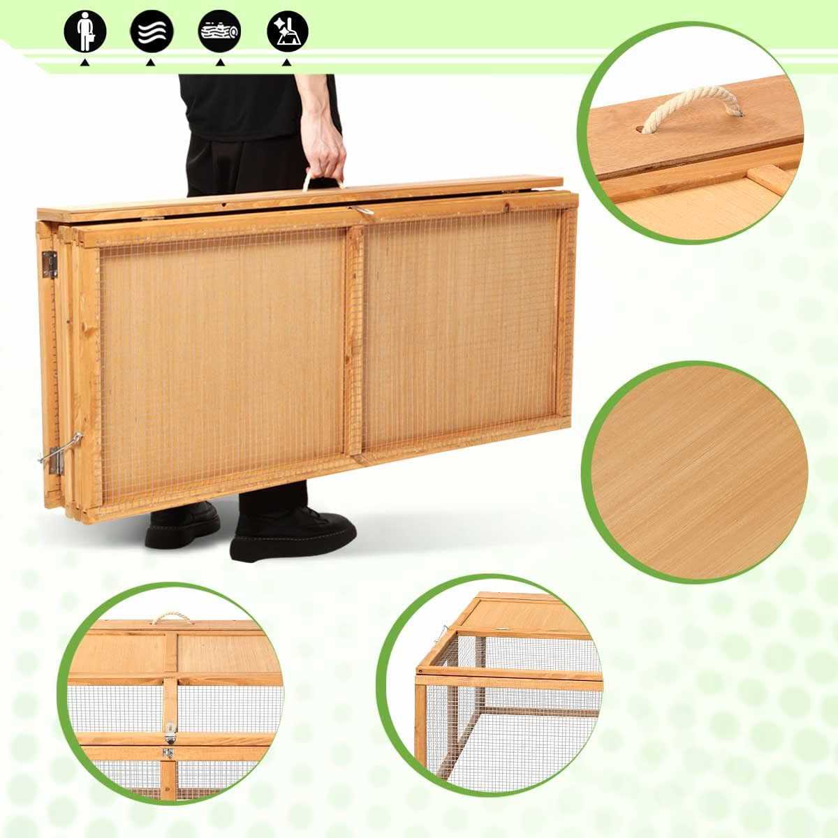 Wooden Small Animal Cage I4416