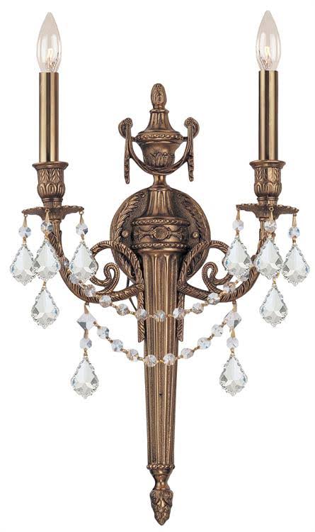 Cast Brass Wall Mount 2 Light Sconce N295576