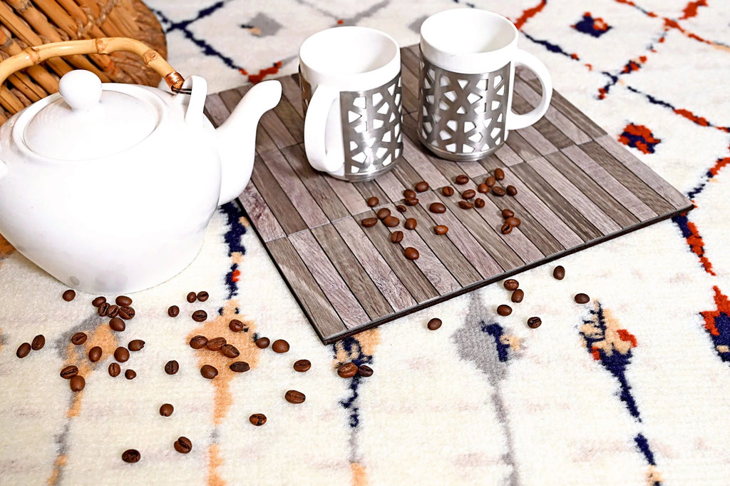 Ivory 2 ft. x 8 ft. Moroccan Style Area Rug U99933
