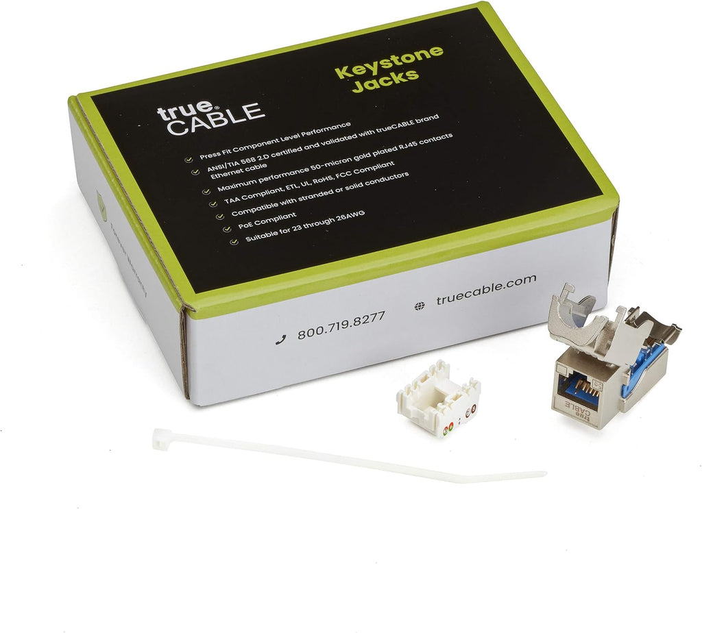 Cat5e Shielded Keystone Jack 12 Pack Z7177