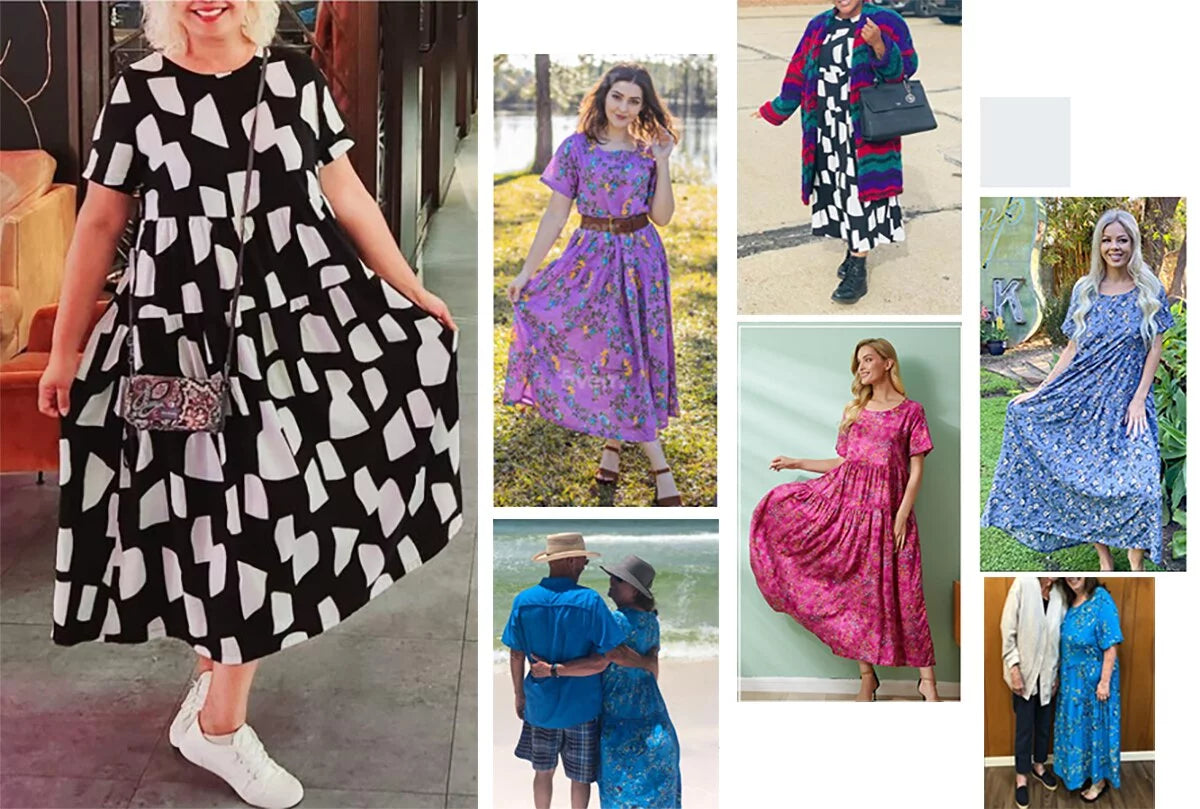 Casual Loose Floral Maxi Dress U9512
