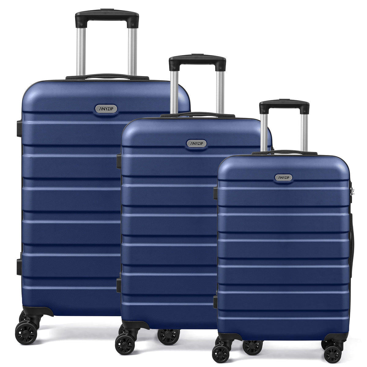 3PCS PC+ABS Hardside Lightweight Luggage Set with TSA Lock N276