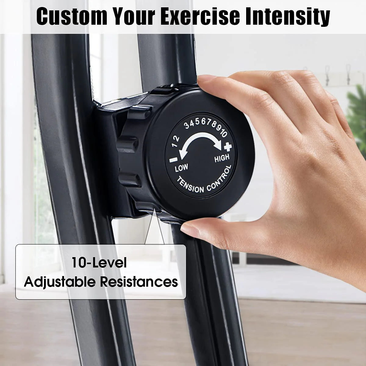 Folding 3-in-1 Recumbent Exercise Bike with Arm Resistance Bands X87597