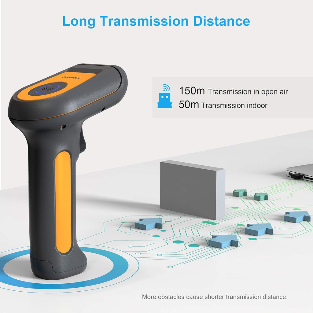 Cordless 2D Handheld Barcode Scanner with USB Dongle K913620