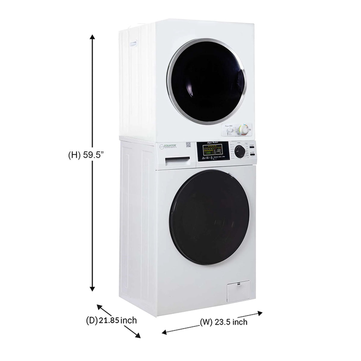 110V 1.6 cf Washer & 3.5 cf Compact Dryer Q280