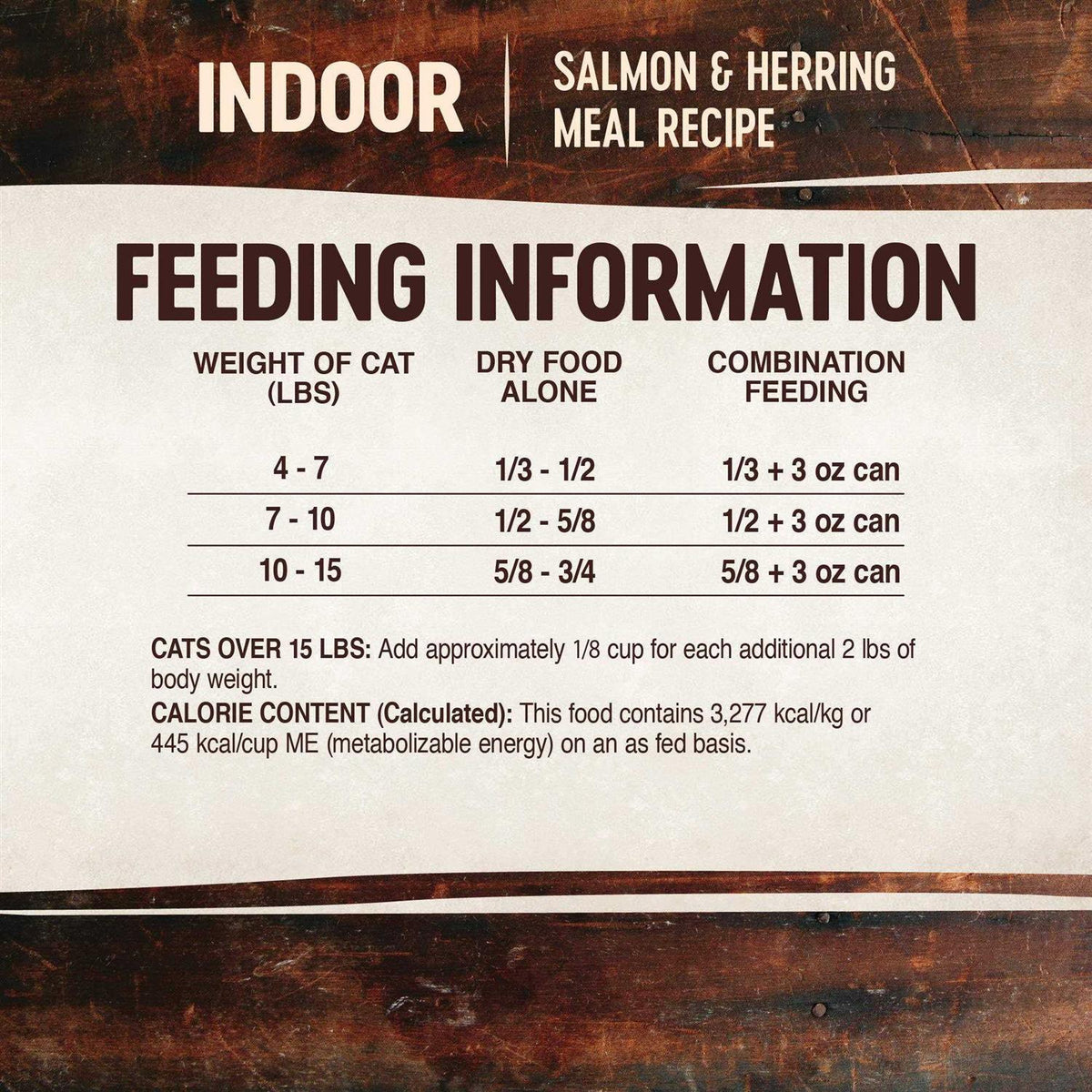 Grain-Free Indoor Salmon & Herring Meal Dry Cat Food Z117