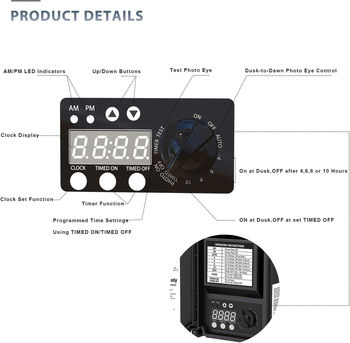 45 Watt Low Voltage Outdoor Transformer with Digital Timer D394