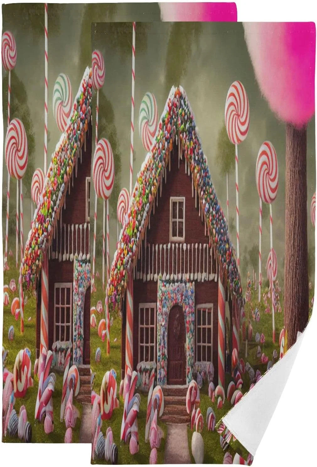 Gingerbread House Hand Towels 2 Pack S6886