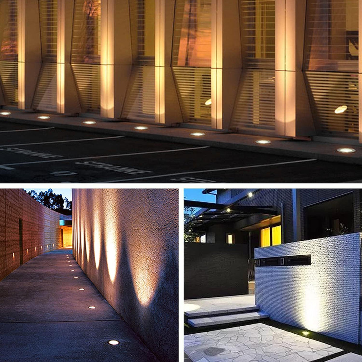 6W IP67 Waterproof Low Voltage Landscape Well Lights Pack of 2 Q11540