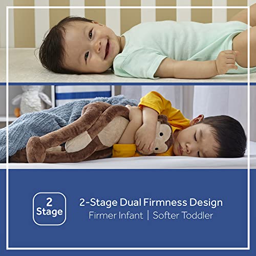 52x28" Waterproof Crib Mattress with 204 Steel Coils S840