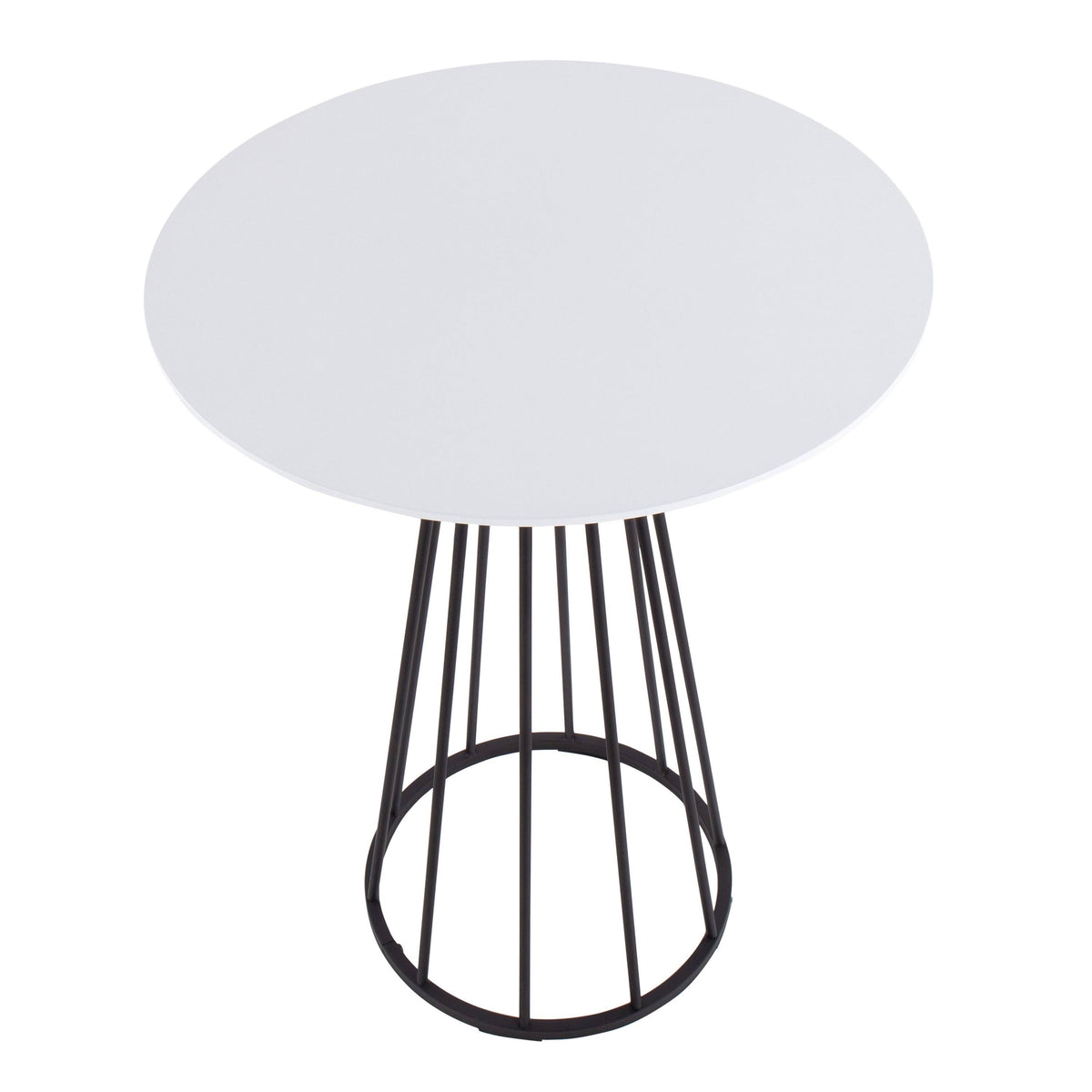 Black Wood Chrome Counter Height Table N925