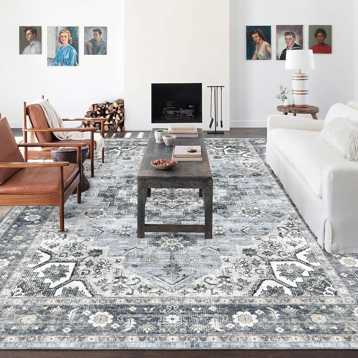 Machine Washable 5x7 Area Rug T708056