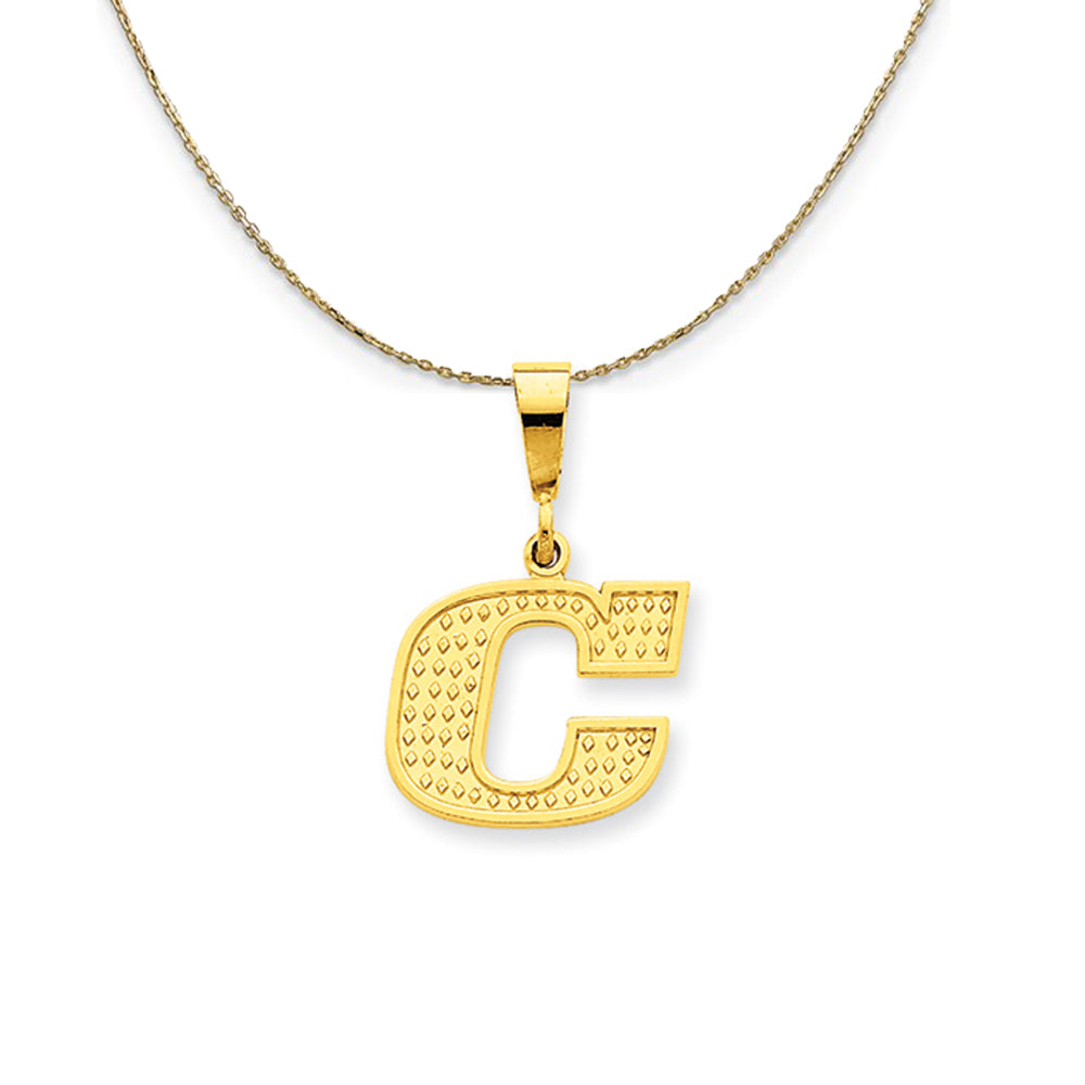 14k Yellow Gold Initial C Necklace - 16 Inch Y500642