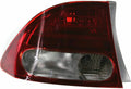 2009 2010 2011 Driver Side Tail Light Sedan W7298