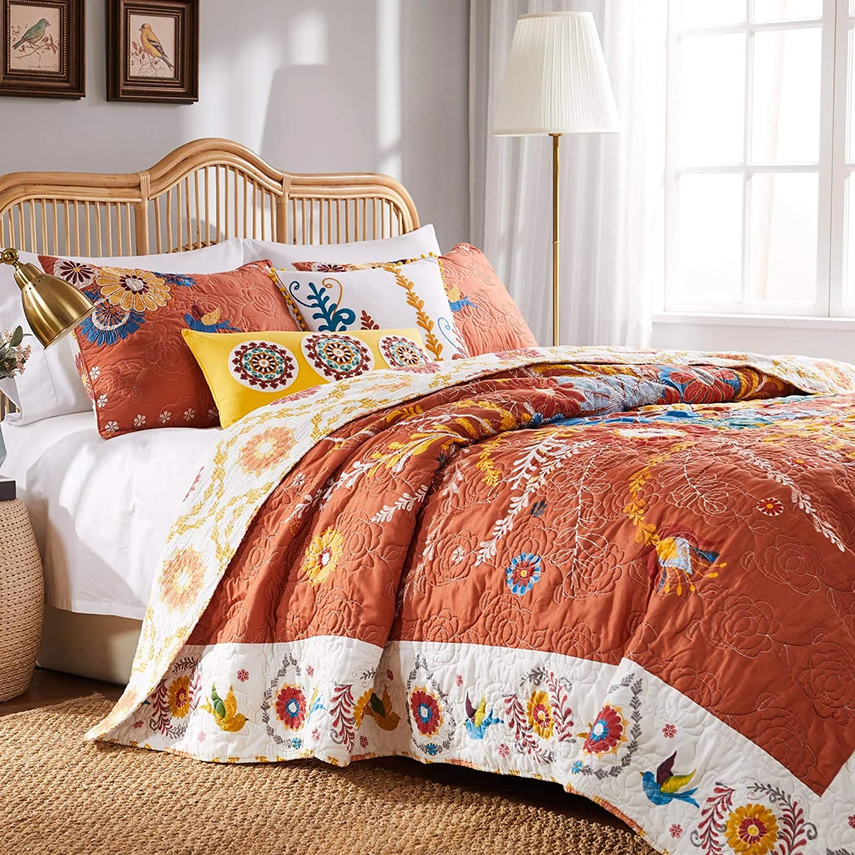 Reversible 3-Piece Full/Queen Quilt Set S218874