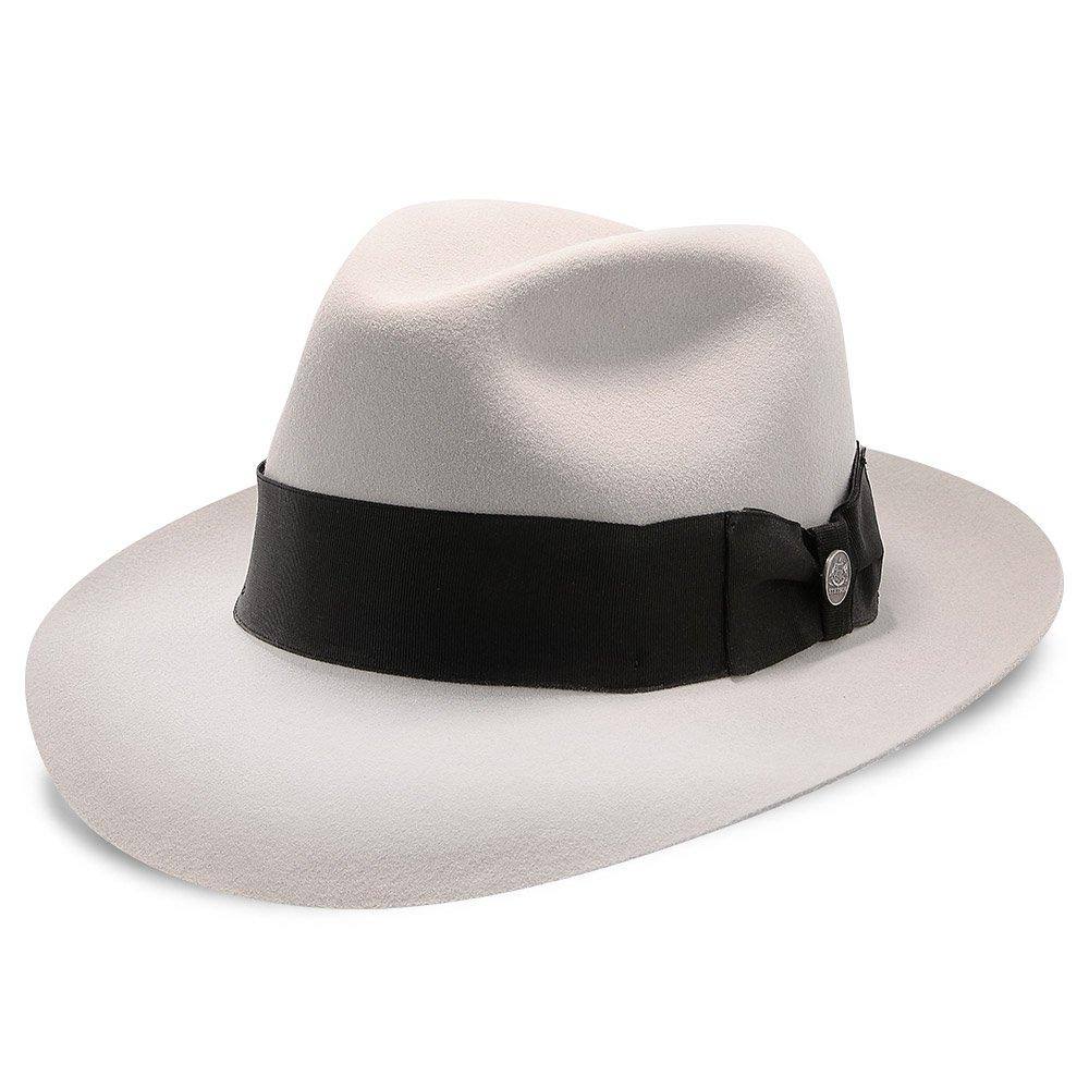 Caribou Fur Felt Fedora Hat V4794