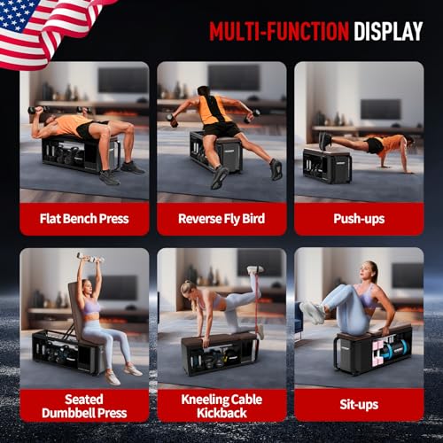 Adjustable Weight Bench with Leg Extension and Preacher Pad W885845