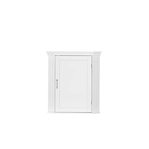 White Corner Storage Wall Cabinet Q21689