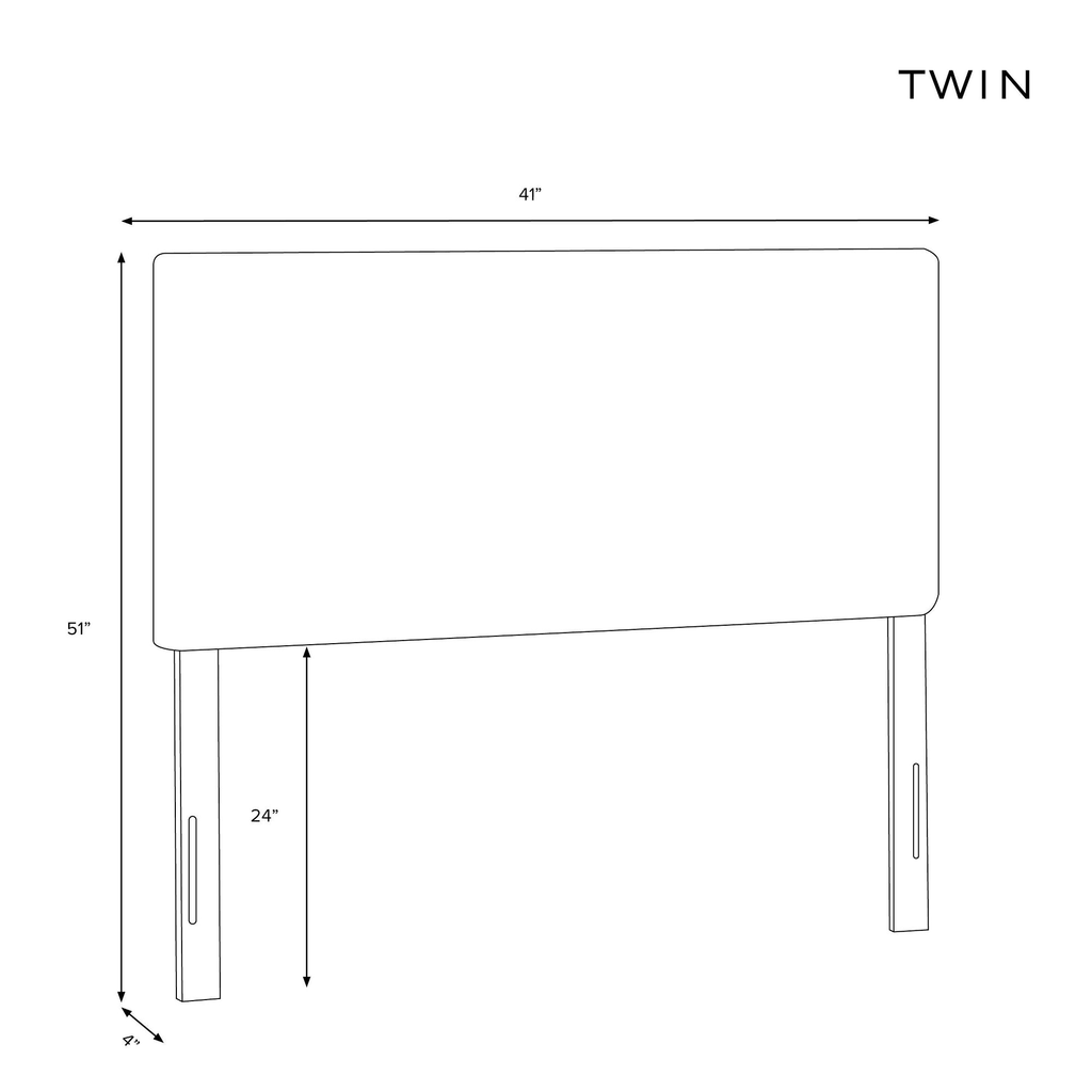 Pink Pleated Headboard Twin A809812