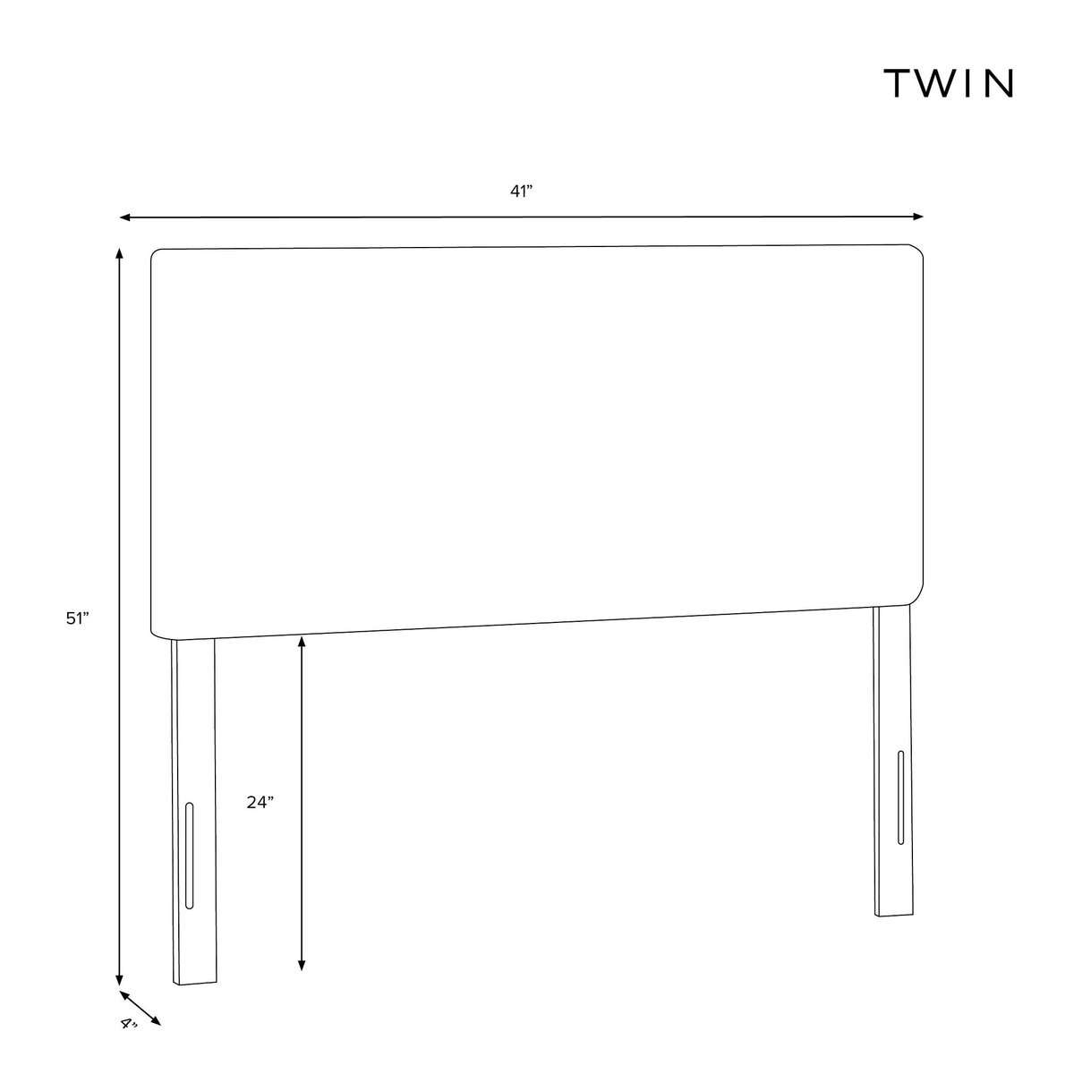 Pink Pleated Headboard Twin A809812
