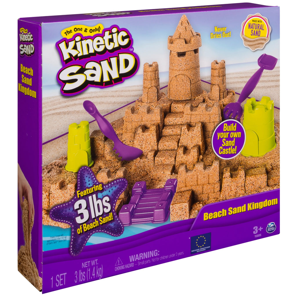 3lbs Beach Sand Playset with Molds and Tools O7490