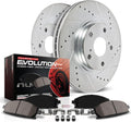Carbon-Fiber Ceramic Brake Pad and Drilled and Slotted Rotor Kit V1023