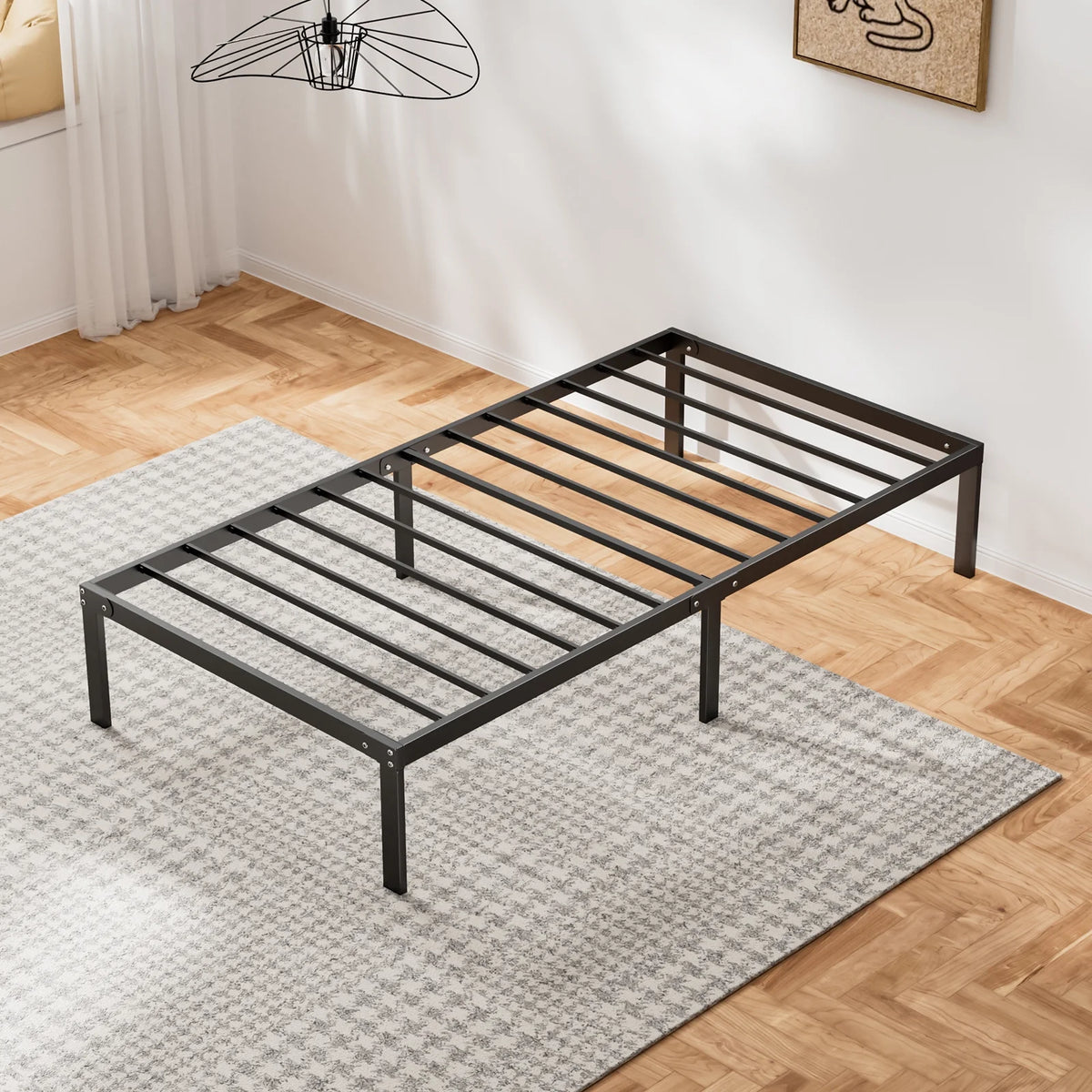 Queen Metal Platform Bed Frame H161038