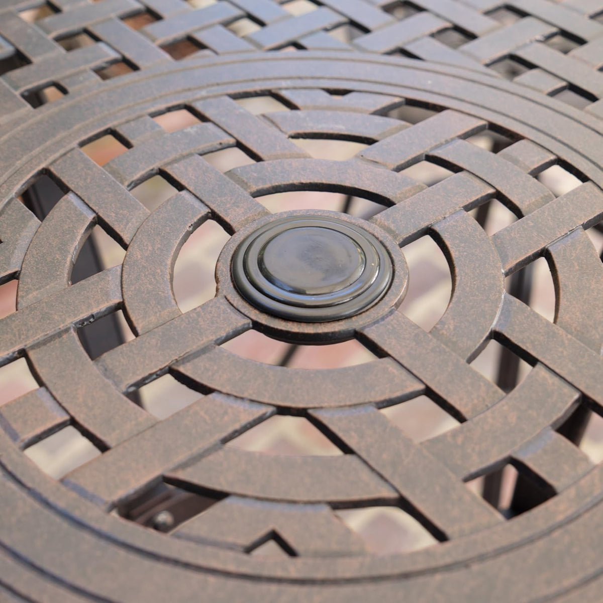 Cast Aluminum Round Bar Table J63928